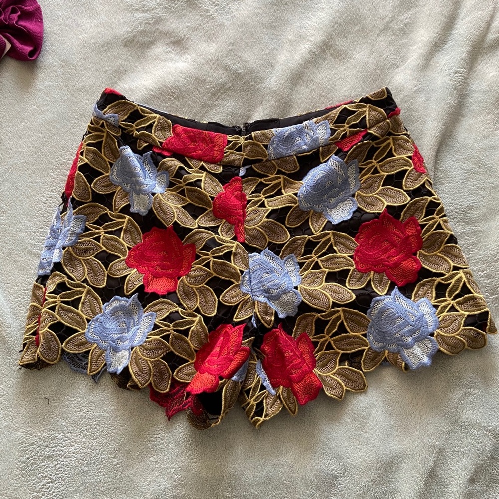 Alice and Olivia Floral shorts